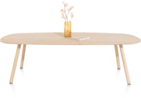 eetkamertafel 270 x 120 cm - deens ovaal - houten poot