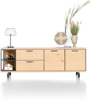 dressoir 230 cm - 2-deuren + 2-laden + 2-niches (+ LED)