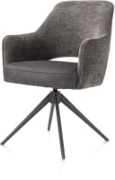 armstoel - draaibaar - metalen graphiet frame - combi Enzo / Calabria
