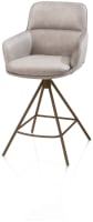chaise de bar - 4 pieds - steelbrown - Pala
