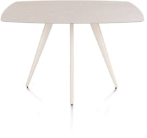 bartafel ovaal 150 x 105 cm. - 4-pootjes - crème