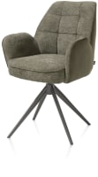 armstoel - graphiet frame - draaibaar - pocket - combi Calabria / Vada