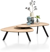 Set von 2 Couchtisch - 90 x 90 cm + 110 x 60 cm