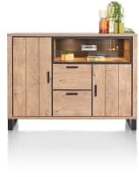 dressette 160 cm - 2-portes + 2-tiroirs + 2-niches (+ LED)