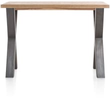 bords effet tronc d'arbre + X-forme pied metal