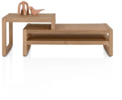 salontafelset 120 x 60 cm + 60 x 70 cm