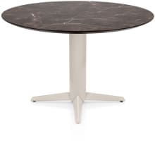 Esstisch rund 120 cm. - hpl primo laminato leaf - creme für die mittelspitze