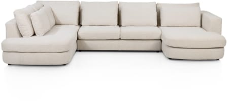 ottomane gauche - 2,5 places sans accoudoirss - meridienne droite