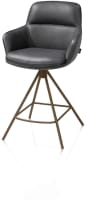 barstoel - 4-pootjes - steelbrown - Pala