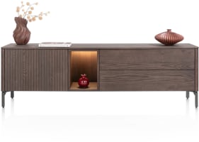 lowboard 180 cm - 1-deur + 2-laden + 1-niche