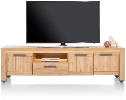 buffet bas 200 cm - 3-portes + 1-tiroir + 1-niche (LED + variateur)