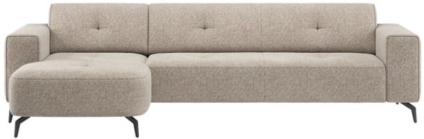 Longchair links - 3 zits arm rechts