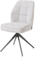 chaise - pietement graphite - pivotante - confort ressorts - combination Calabria / Vada
