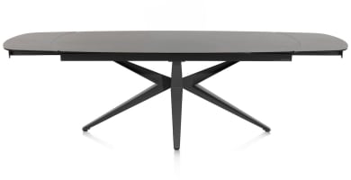 table a rallonge 200 x 100 cm (+ 2 x 40 cm.)