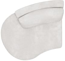 Petite ottomane arrondie gauche