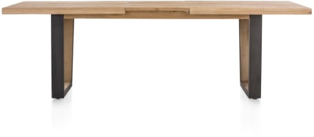 bords effet tronc d'arbre + V-forme pied metal / bois