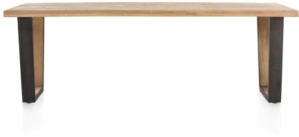 Ohne Rand mit Baumrinde from + V-Form Metall / Holz Fuesse