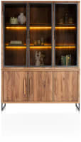 buffet 150 cm - 3-deuren + 3-glasdeuren (+ LED)