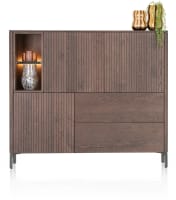 Higboard 153 cm - 3-Türen + 2-Laden + 2-Nischen