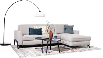 2,5 zits arm links - longchair rechts