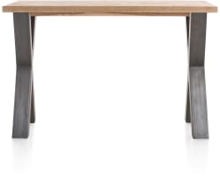 bords effet tronc d'arbre + X-forme pied metal
