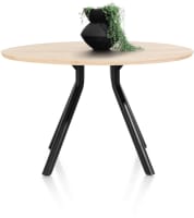 Tisch 140 cm. - rund - zentralem Fuß kurz