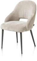 chaise - gris (RAL 7022) - tissu Enzo