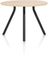 bartafel 125 cm. - rond - centrale poot kort