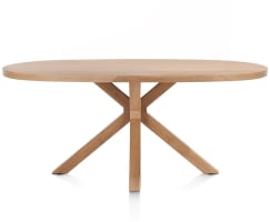 table 180 x 110 cm - ovale - pied bois central