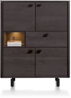 buffet haut 115 cm - 4-portes + 1-tiroir + 1-niche