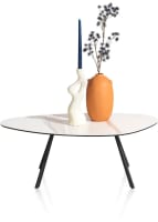 salontafel 94 x 49 cm. - hoogte 35 cm. - keramiek blad