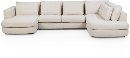 meridienne gauche - 2,5 places sans accoudoirss - ottomane droite