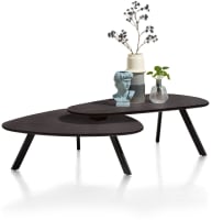 salontafelset - 90 x 90 cm + 110 x 60 cm