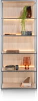 Buecherregal 80 cm. - 5-Nischen (+ LED)
