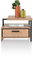 table d'appoint 60 x 60 cm + 1-tiroir t&t + 1-niche