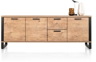 dressoir 230 cm - 3-deuren + 2-laden