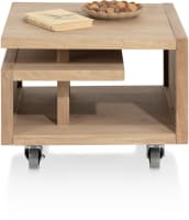 table d'appoint 60 x 60 cm. - pieds & roues inclus