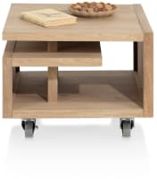 table d'appoint 60 x 60 cm. - pieds & roues inclus