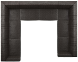 3 places accoudoir gauche - partie d'angle - 3 places sans accoudoirs - partie d'angle - 2,5 places