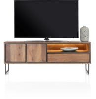 lowboard 160 cm - 2-deuren + 1-lade + 1-niche (+ LED)