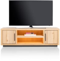 buffet bas 160 cm - 2-portes + 2-niches (+ LED)