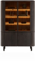 buffet 150 cm - 2-deuren + 2-glasdeuren (+ LED)