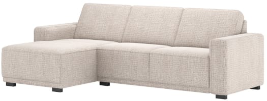 Longchair links - 2,5 zits arm rechts