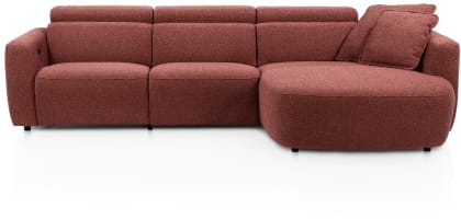 2,5 Sitzer Armlehne links - Longchair curved rechts inklusive 2 Armkissen