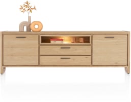 buffet 210 cm. - 2-portes + 2-tiroirs + 1-niche (+ LED)