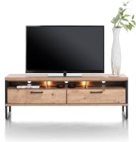 lowboard 160 cm - 2-laden + 3-niches (+ LED)