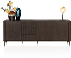 dressoir 220 cm, 3 deuren, 3 laden