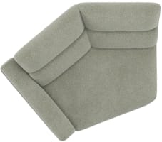 1-Sitzer 45° - Armlehne links - Fest - Designrahmen