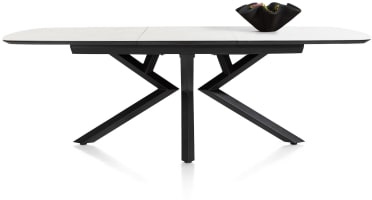 uitschuiftafel ovaal - 180 (+ 60) x 110 cm