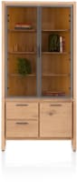 vitrine 100 cm. - 2-portes de verres + 1-tiroirs + 1-niche (+ LED)